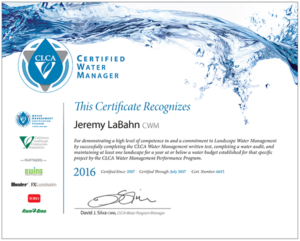 Jeremy LaBahn | CLCA Certified Water Manager